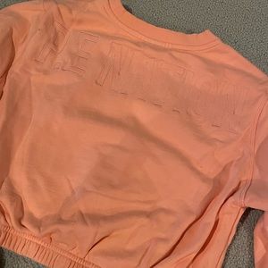 P.E. Nation orange crop sweater